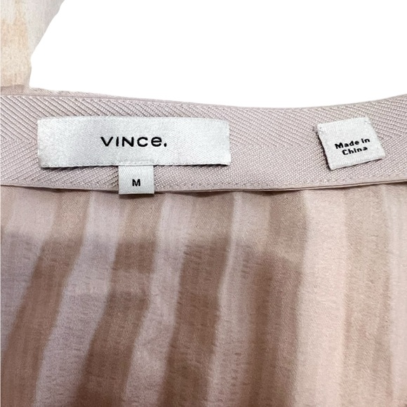 Vince Beige Square-Neck Pleated Camisole - Picture 7 of 13
